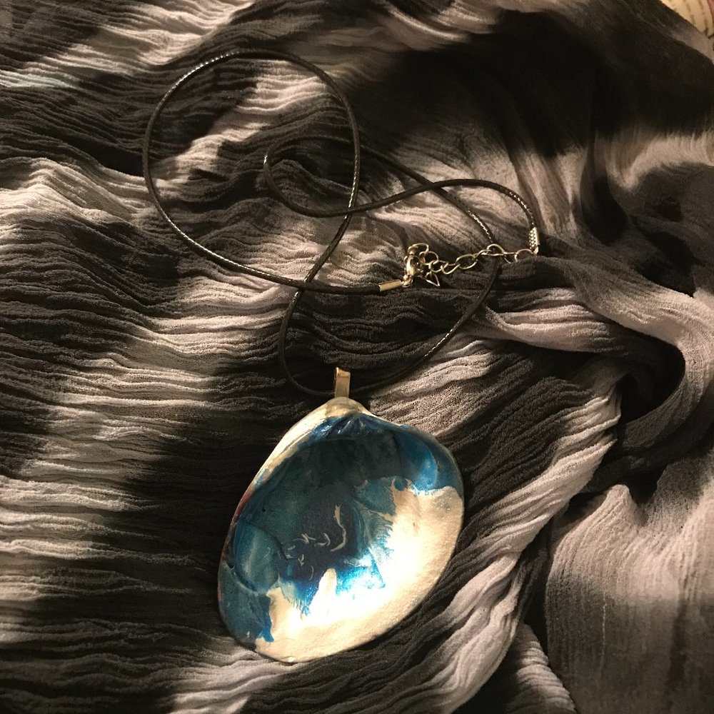 Seashell Boho rare Unique Vintage Rare One of a Kind Handmade Necklace